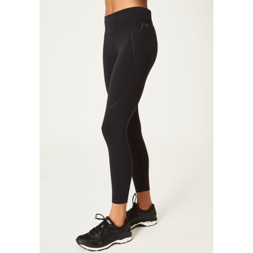Sweaty Betty Black Power 7/8 Length Athletic Workout Leggings Size XS